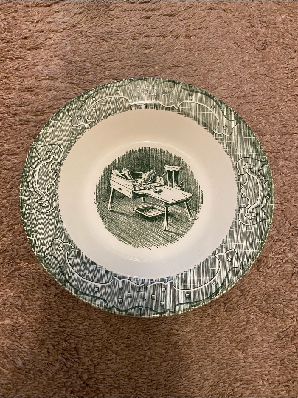 The old curiosity shop green collectable bowl